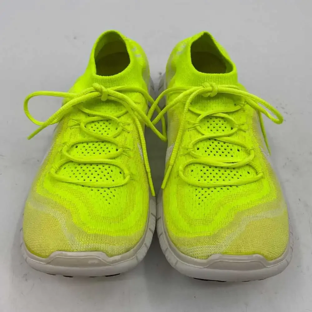 Nike Neon Yellow Flyknit Free 3.0 Sneakers | Women’s 9